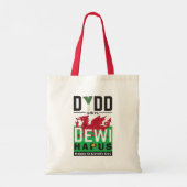 Dydd GÆDewi Hapus Happy St Davids Day 6 Tragetasche (Rückseite)
