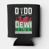 Dydd GÆDewi Hapus Happy St Davids Day 7 Dosenkühler (Rückseite)
