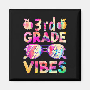Dye 3rd Grade Vibes Lehrer erster Tag zurück zu S Magnet