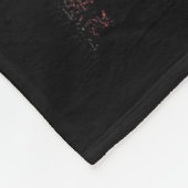 Dye Flag Lady zurück zur Schule Fleecedecke (Ecke)