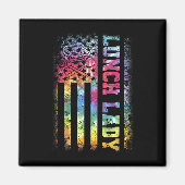 Dye Flag Lady zurück zur Schule Magnet (Vorne)