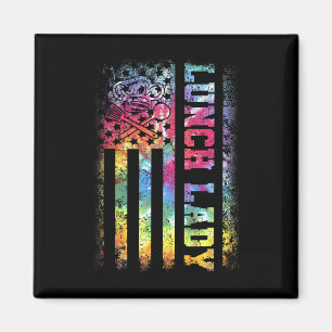 Dye Flag Lady zurück zur Schule Magnet