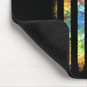 Dye Flag Lady zurück zur Schule Mousepad (Ecke)