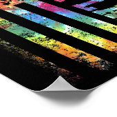 Dye Flag Lady zurück zur Schule Poster (Ecke)