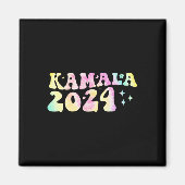 Dye Groovy Wavy Kamala Harris Harris Replace Biden Magnet (Vorne)