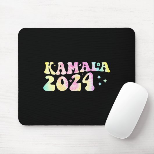 Dye Groovy Wavy Kamala Harris Harris Replace Biden Mousepad (Mit Mouse)