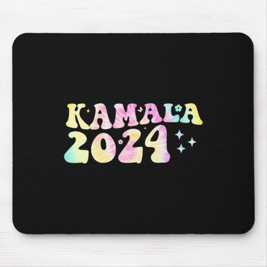 Dye Groovy Wavy Kamala Harris Harris Replace Biden Mousepad (Vorne)