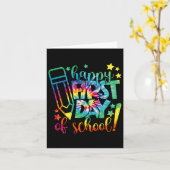 Dye Happy First Day of School Back to School Teach Karte (Gelbe Blume)