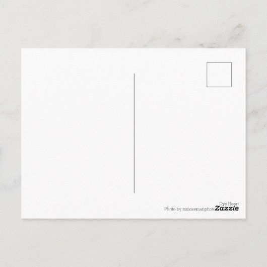 Dye Heart Postkarte (Rückseite)