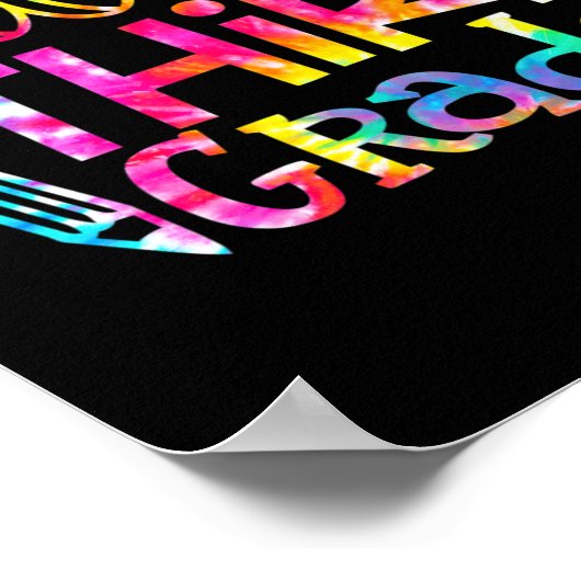 Dye Hello 3. Klasse Lehrer Student zurück zur Schu Poster (Ecke)