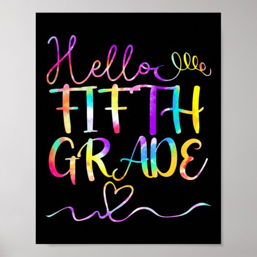 Dye Hello 5. Klasse Lehrer zurück Poster (Vorne)
