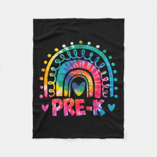 Dye Prek Teacher Rainbow Preschool Back to School Fleecedecke