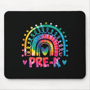 Dye Prek Teacher Rainbow Preschool Back to School Mousepad