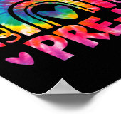Dye Prek Teacher Rainbow Preschool Back to School Poster (Ecke)