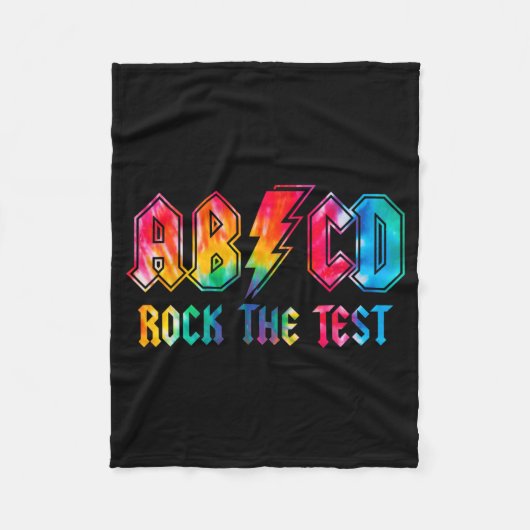 Dye Rock the test Day Exam for Teacher Stu Fleecedecke (Vorderseite)
