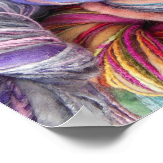 Dyed Knitting Yarn Poster (Ecke)