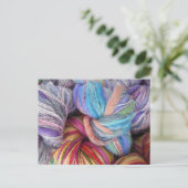 Dyed Knitting Yarn Postkarte (Stehend Vorderseite)