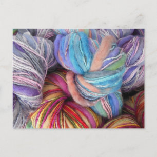Dyed Knitting Yarn Postkarte