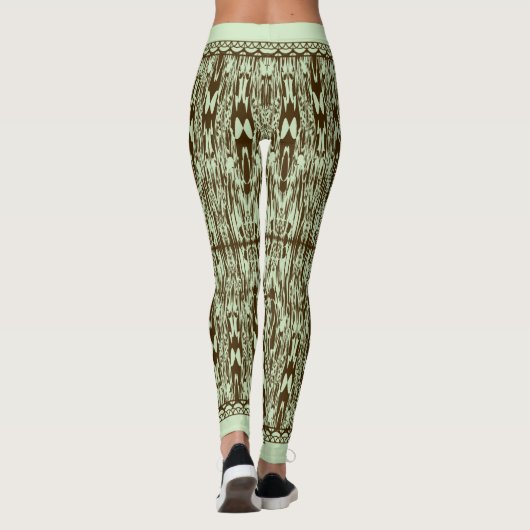 Dyed Marbled Ikat Pattern Leggings (Rückseite)