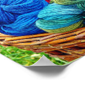 Dyed Wool zum Knittern Poster (Ecke)