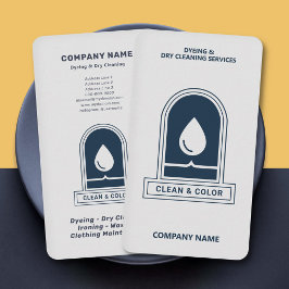 Dyeing & Dry Cleaning Vertical Visitenkarte