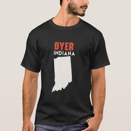 Dyer Indiana USA Staat America Travel Indianan T-Shirt (Vorderseite)