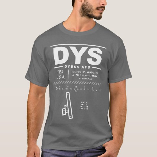 Dyess AFB Air Force Base DYS T-Shirt (Vorderseite)