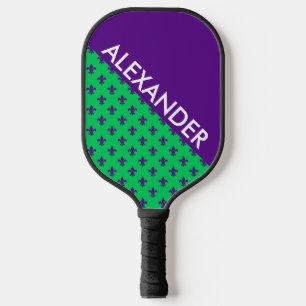 DYI Colors, Lilie Emerald BG Lila CB S Pickleball Schläger
