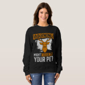 Dying Hunter And Taxidermy Hunting Trophy Sweatshirt (Vorne ganz)