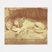 Dying Lion of Luzern - Löwendenkmal Fleecedecke (Vorderseite (Horizontal))