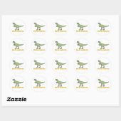 Dyke-Osaurus Runder Aufkleber (Blatt)