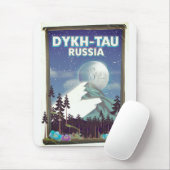 Dykh-Tau Russland Reiseplakat. Mousepad (Mit Mouse)