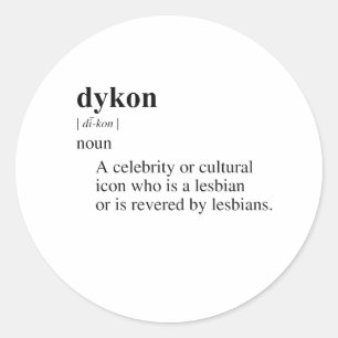 DYKON RUNDER AUFKLEBER