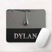 Dylan Chrome Namensschild mit flüssigen Metalltrop Mousepad (Mit Mouse)