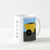 Dylan Dump Truck Personalisiert Name Tasse (VorderseiteRechts)