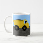 Dylan Dump Truck Personalisiert Name Tasse (Links)