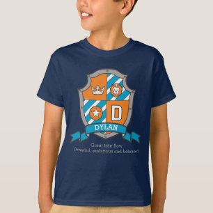 Dylan Jungs D name & meint Ritter Schild T-Shirt