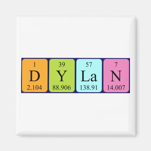 Dylan Periodenmagnet Magnet (Vorne)