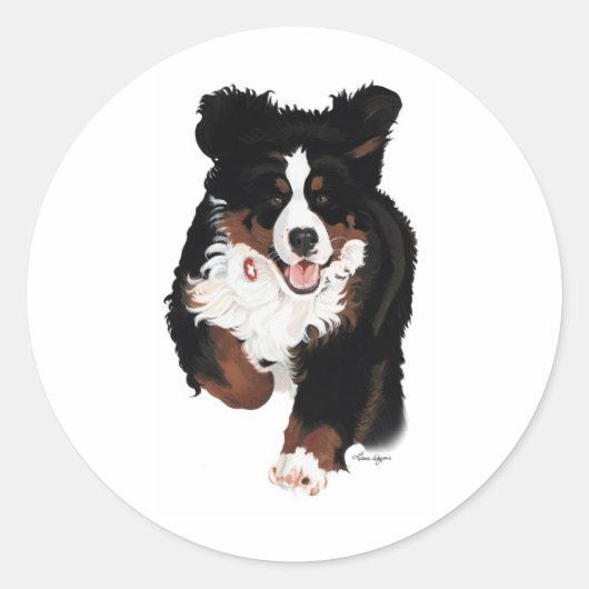 Dylan Rocks Runder Aufkleber (Vorderseite)