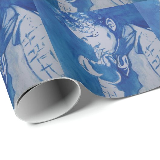 Dylan Thomas Geschenkpapier (Rolleneckpunkt)