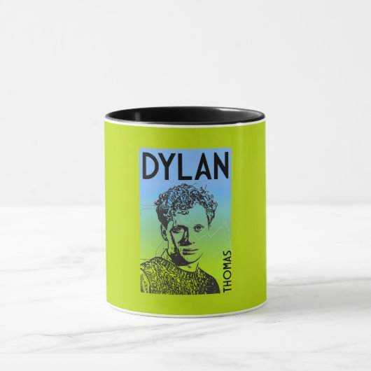 Dylan Thomas walisischer Dichter Tasse (Zentrum)