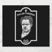 Dylan Thomas Welsh Poet Bierflaschenetikett (Einzelnes Label)