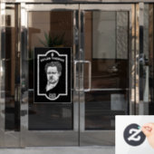 Dylan Thomas Welsh Poet Fensteraufkleber (Büro Tür)