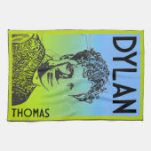 Dylan Thomas Welsh Poet Geschirrtuch (Horizontal)