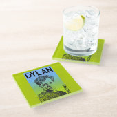 Dylan Thomas Welsh Poet Glasuntersetzer (Schrägansicht)