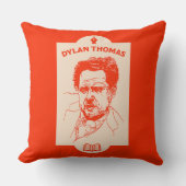 Dylan Thomas Welsh Poet Kissen (Vorderseite)