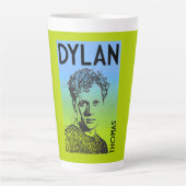 Dylan Thomas Welsh Poet Milchtasse (Vorderseite)
