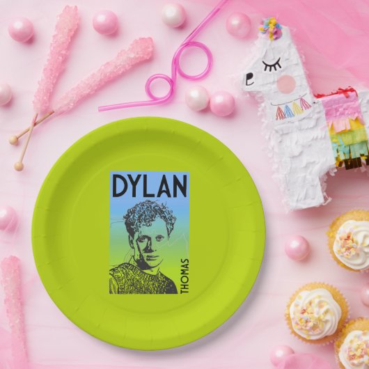 Dylan Thomas Welsh Poet Pappteller (Party)