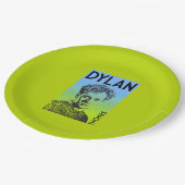 Dylan Thomas Welsh Poet Pappteller (Schrägansicht)