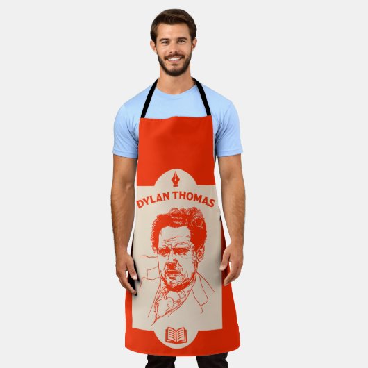 Dylan Thomas Welsh Poet Schürze (Getragen)